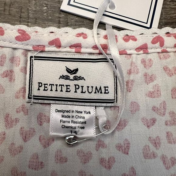 Petite Plume Girls Sweethearts Pajamas Shorts Set size 14 Pink Hearts 2pc - Picture 7 of 16